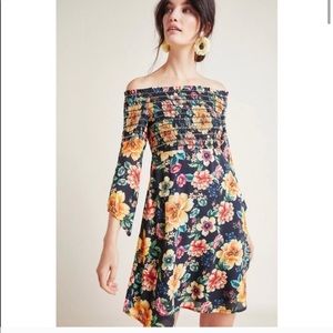 Farm Rio Sasha Off the Shoulder Mini Dress